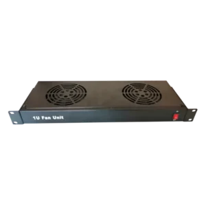 Ventilator 2 fan + cablu alimentare 1,5m , 1U , negru - DATEUP "9801130751" (timbru verde 2 lei)