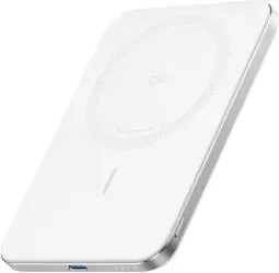 POWER BANK Anker "Nano" 5.000 mAh, 15W MagGo, slim, magnetic, wireless, 1 x USB-C incarcare, 122g, alb, "A1665H21" (timbru verde 0.98 lei) - 194644235451