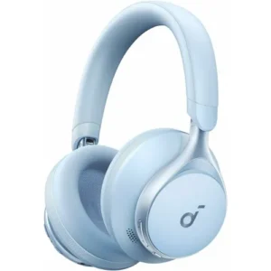 Casti Anker "Soundcore Space One", Over-Ear, utilizare multimedia, Bluetooth 5.3, wireless, durata baterie pana la 55 ore, Noise cancelling, ANC, 3 x mic, albastru, "A3035G31" (timbru verde 0.8 lei) - 0194644138813