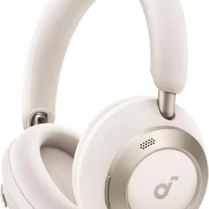 Casti Anker "Soundcore Space One Pro", Over-Ear, utilizare multimedia, Bluetooth 5.3, 4 x mic, durata baterie pana la 60 ore, pliabile, ANC, alb, "A3062G21" (timbru verde 0.18 lei) - 0194644186838