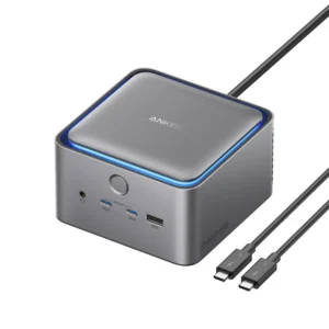 DOCKING Station Anker 14-in-1, porturi: 1xThunderbolt 5 up 140W, 2xThunderbolt 5 downs 15W, 3xUSB-A 10Gbps, 2xUSB-C max 45W, 1xHDMI, 1xDisplay port, 1xRJ-45 2.5Gbps, 1xSD/TF, conect USB-C, gri "A83B53A1" (timbru verde 0.18 lei - 0194644291839
