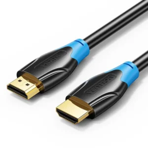 Cablu video Vention, HDMI (T) la HDMI (T), 8m, rezolutie 4K la 30Hz, conectori auriti, negru-albastru, "AACBK" (timbru verde 0.08 lei) - 6922794732698
