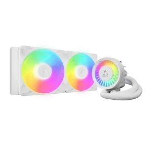 COOLER Arctic "Liquid Freezer III Pro 280 A-RGB", skt. LGA1851, LGA 1700, AM4, AM5, racire cu lichid, 2 x 140mm P14 Pro ARGB, 800 - 2800 RPM, ARGB, alb "ACFRE00187A" (timbru verde 2.00 lei)