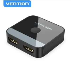Switch video Vention, HDMI(M) la 2 x HDMI(M), rezolutie maxima 4K la 60Hz, conectori auriti, dublu sens, invelis acrilic si ABS, negru, "AKOB0" (timbru verde 0.18lei) -  6922794769076