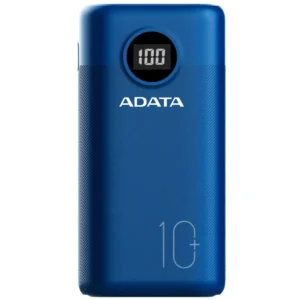 POWER BANK ADATA 10000mAh, Quick Charge 3.0 + PD 22.5W, 2 x USB & 1xUSB-C,digital display pt. status baterie,P10000QCD 10.000 mAh, total 3A,dark blue, "AP10000QCD-DGT-CDB" (timbru verde 0.98 lei)
