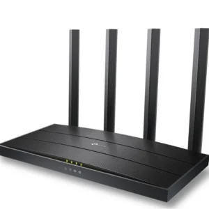 ROUTER TP-LINK wireless 1500Mbps,1 x WAN Gigabit, 4 porturi LAN Gigabit, 2.4 GHz/5 GHz dual band, 4 antene externe, WI-FI 6, 45506865 "Archer AX12" (timbru verde 0.8 lei)