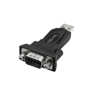 ADAPTOR USB LOGILINK, USB 2.0 (T) la Serial DB9M (9-pin)(RS232)(T), negru, "AU0002F" (include TV 0.06 lei)