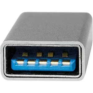 ADAPTOR LOGILINK OTG, pt. smartphone, USB 3.2 Type-C (T) la USB-A 3.0 (M), 5V / 3A 15W, negru, "AU0042" (timbru verde 0.18 lei) - imagine 3