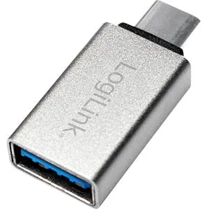 ADAPTOR LOGILINK OTG, pt. smartphone, USB 3.2 Type-C (T) la USB-A 3.0 (M), 5V / 3A 15W, negru, "AU0042" (timbru verde 0.18 lei) - imagine 2