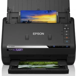 SCANNER EPSON FASTFOTO FF-680W, A4, tip sheetfed, viteza scanare: 46ppm alb-negru si color, rez. optica 6400x9600dpi, senzor CIS, Duplex,interfata: USB 3.0, Wireless "B11B237401" , (timbru verde 4 lei)(RAPO)