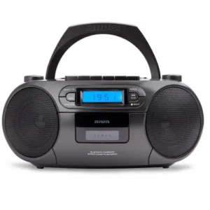 AIWA PORTABLE&nbsp;CD/MP3/USB/TAPE/BT&nbsp;WITH&nbsp;FM&nbsp;PLL "BBTC-550BK" (timbru verde 4.00 lei)