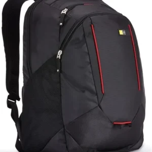 RUCSAC CASE LOGIC, pt. notebook de max. 15.6 inch, 1 compartiment, buzunar frontal x 2 | buzunar lateral x 2 | buzunar dorsal, waterproof, poliester, negru, 3201777 "BPEB-115 BLACK"
