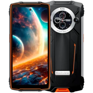 Blackview Rugged BV8200 LTE 6.5-inch FHD+IPS 1080x2400 120Hz Corning 3th + 1.3-inch 360x360 12+256GB 8800mAh NO Charger CAM Front 32MP Rear 50+13MP Orange "BV8200_OR_EU" (timbru verde 0.45 lei)