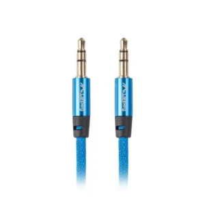 Cablu minijack 3,5 mm M/M 3 pini 3 m blu "CA-MJMJ-10CU-0030-BL" (timbru verde 0.08 lei)