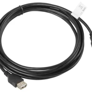 Cablu USB-A M/F 2.0 3 m negru "CA-USBE-10CC-0030-BK" (timbru verde 0.08 lei)