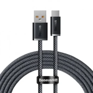 CABLU alimentare si date Baseus, Dynamic Fast Charging Data Cable pt. smartphone, USB (T) la USB Type-C (T), 100W, braided, 2m, gri, "CALD000716" (include TV 0.18lei) - 6932172607449