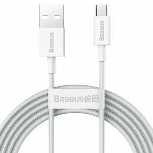 CABLU alimentare si date Baseus Superior, Fast Charging Data Cable pt. smartphone, USB la Micro-USB 2A, 2m, alb "CAMYS-A02" (timbru verde 0.08 lei) - 6953156208506