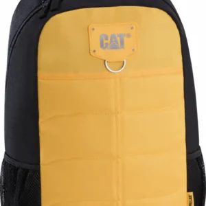 Rucsac CATERPILLAR Millennial Classic - Benji, material 600D HD polyester - negru cu galben "CAT-83431-12"