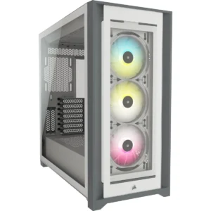CARCASA CORSAIR Middle Tower,ATX, "iCUE 5000X RGB", fara sursa,sticla securizata,fan x 3, USB 3.0x2, USB 3.1 gen 2 Type-Cx1, Jack 3.5 mmx1, mesh, fan ctr, alb, "CC-9011213-WW" (timbru verde 0.24 lei)