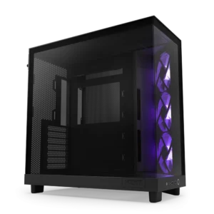 CARCASE NZXT H6 Flow RGB, Compact Dual-chamber, MiddleTower, Negru "CC-H61FB-R1 " (timbru verde 0.08 lei)