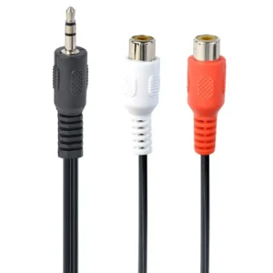 CABLU audio GEMBIRD Splitter (3.5 jack to 2 x stereo socket), 20cm "CCA-406" (timbru verde 0.08 lei)