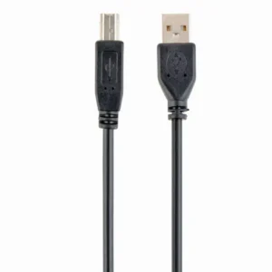 CABLU USB GEMBIRD pt. imprimanta, USB 2.0 (T) la USB 2.0 Type-B (T), 1.8m, conectori auriti, black, "CCP-USB2-AMBM-6" / 45505977 (timbru verde 0.08 lei)