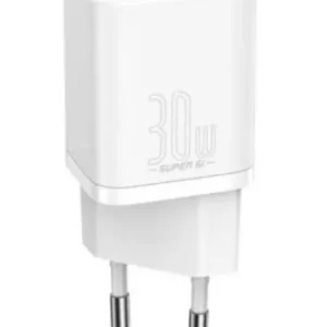 INCARCATOR retea Baseus Super Si, Quick Charge 30W, 1 x USB Type-C 5V/3A, alb "CCSUP-J02" (timbru verde 0.18 lei) - 6953156205079