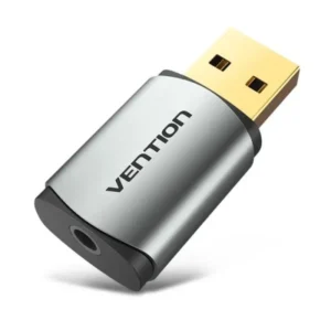 PLACA de SUNET Vention USB External Sound Card Gray Metal Type(CTIA), "CDNH0" (timbru verde 0.08 lei)