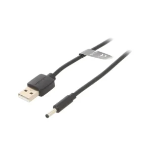 Cablu alimentare Vention, USB 2.0 (T) la DC 3.5mm x 1.5mm (T), 1.5m, 5V, 2A, PVC, negru, "CEXBG" (timbru verde 0.08 lei) -6922794746725