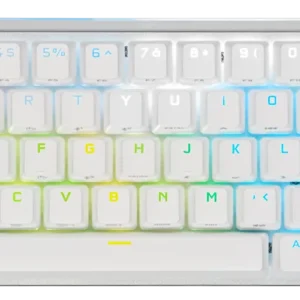 K70 PRO MINI WIRELESS 60% Mechanical CHERRY MX Red Switch Keyboard with RGB Backlighting - White "CH-9189110-NA", (timbru verde 0.8 lei)