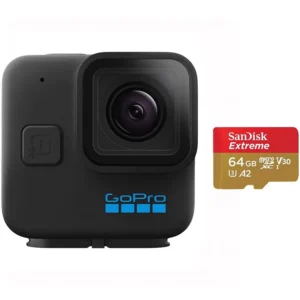 Bundle camera de actiune GoPro H11B MINI, 5.3K60Chesty, Handler, Adhesive "CHDSF-111-CN" (timbru verde 1.20 lei)