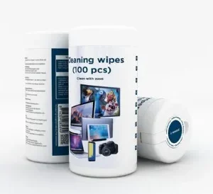 SET curatare GEMBIRD, 100 servetele pt. curatare LCD/TFT, 165x80mm, 70% alcool izopropilic, "CK-AWW100-01"