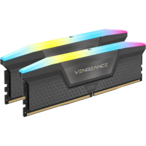 Corsair Memorie DDR5, 16GB, KIT 2x8GB, 6000MT/s, C36, 1.35V, XMP&EXPO, Negru, RGB, VENGEANCE "CMH16GX5M2E6000Z36"