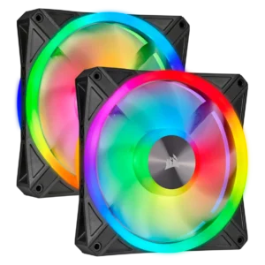 VENTILATOR Corsair, pt carcasa PC, 140 mm, 1250 rpm, LED RGB, 2 ventilatoare, "CO-9050100-WW"