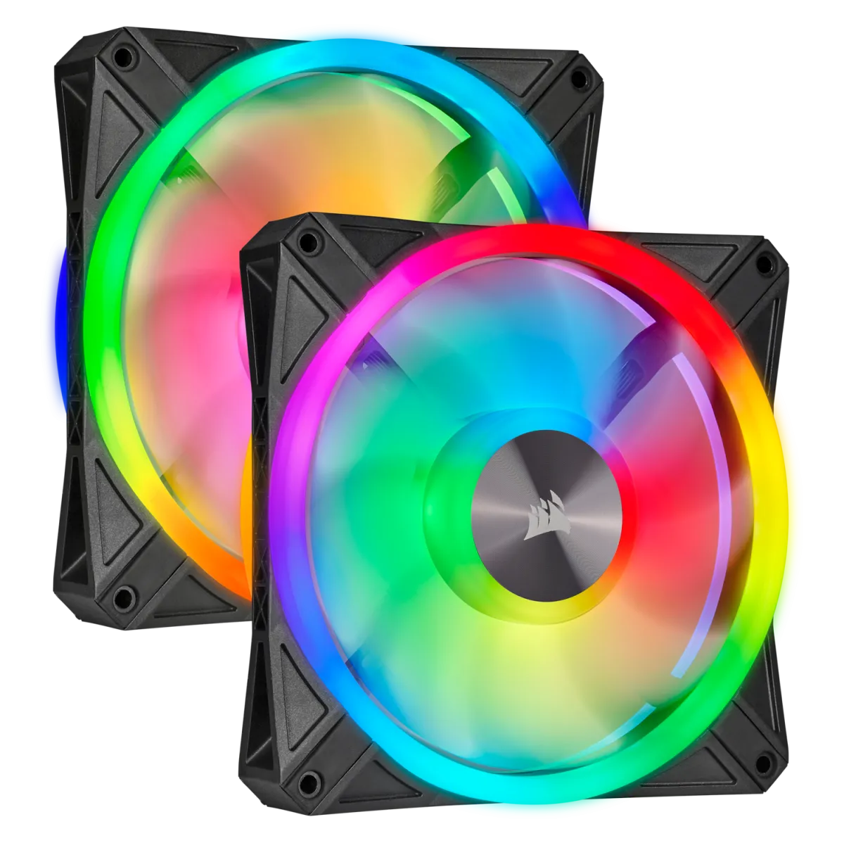 VENTILATOR Corsair, pt carcasa PC, 140 mm, 1250 rpm, LED RGB, 2 ventilatoare, "CO-9050100-WW"