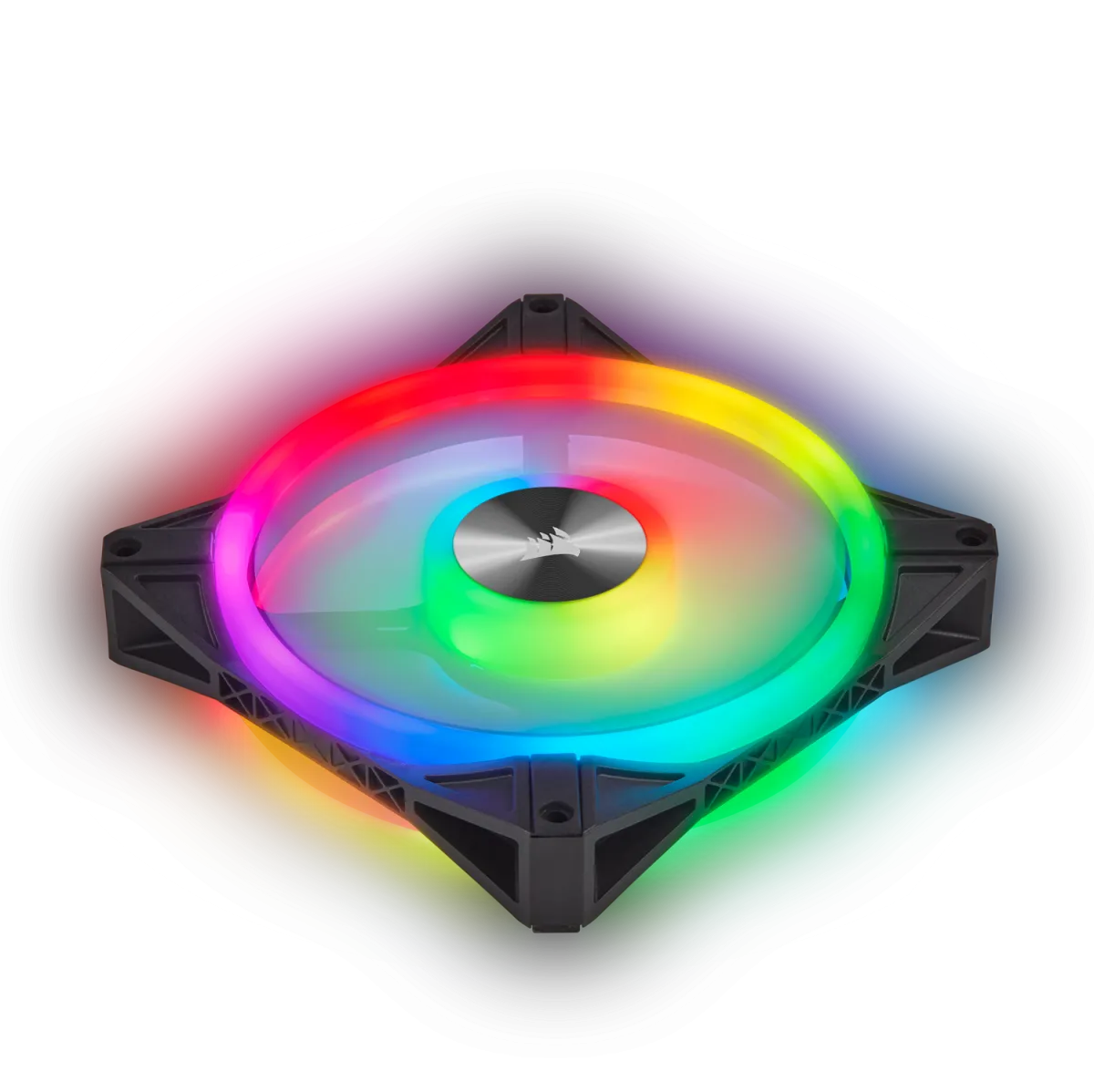 VENTILATOR Corsair, pt carcasa PC, 140 mm, 1250 rpm, LED RGB, 2 ventilatoare, "CO-9050100-WW" - imagine 3