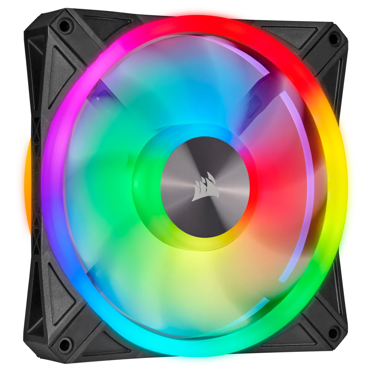VENTILATOR Corsair, pt carcasa PC, 140 mm, 1250 rpm, LED RGB, 2 ventilatoare, "CO-9050100-WW" - imagine 4