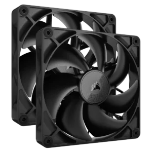 VENTILATOR Corsair iCUE LINK RX140 2x140mm NEGRU, 0.300-1700 RPM +/- 10%, 18.1-95.7 CFM, Presiune Statica: 0.15-3.79 mm-H2O,10-36dBA, Prindere magnetica, Lungime cablu 135mm, 600mm "CO-9051012-WW"