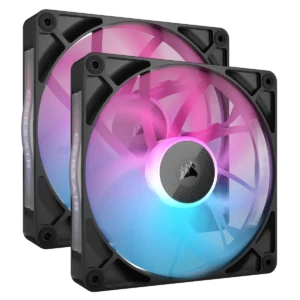 VENTILATOR Corsair iCUE LINK RX140 2x140mm RGB NEGRU, 0.300-1700 RPM +/- 10%,18.1-95.7 CFM, Presiune Statica:0.15-3.79 mm-H2O, 10-36dBA, Prindere magnetica, Lungime cablu 135mm, 600mm "CO-9051020-WW"