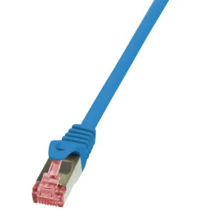 PATCH CORD S/FTP LOGILINK Cat6, LSZH, cupru, 0.25 m, albastru, AWG27, dublu ecranat "CQ2016S" (timbru verde 0.08 lei)
