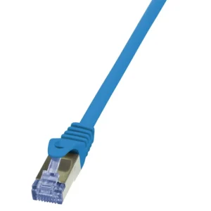 PATCH CORD S/FTP LOGILINK Cat6a, LSZH, cupru, 0.25 m, albastru, AWG26, dublu ecranat "CQ3016S" (timbru verde 0.08 lei)