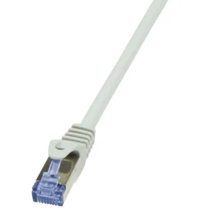 PATCH CORD S/FTP LOGILINK Cat6a, LSZH, cupru, 1 m, gri, AWG26, dublu ecranat "CQ3032S" (timbru verde 0.08 lei)