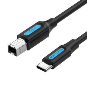 Cablu USB pt. imprimanta Vention, USB B (T) la USB-C (T), 1.5m, 480 Mbps, TPE, negru, "CQUBG" (timbru verde 0.18 lei) - 6922794756410