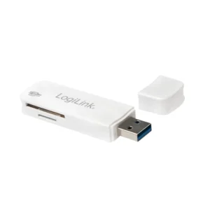 CARD READER extern LOGILINK, interfata USB 3.0, citeste/scrie: SD, micro SD; plastic, alb "CR0034A" (timbru verde 0.03 lei)