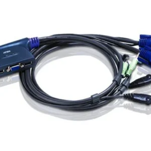 CABLU KVM ATEN cablu 3 in 1, conector tip USB (T) x 2 | VGA (T) x 2 | 3.5 mm Jack (T) x 2, "CS62US-A7" (timbru verde 0.8 lei)