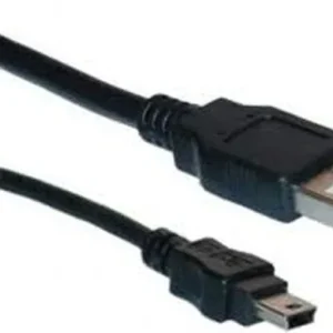 CABLU alimentare si date LOGILINK, pt. smartphone, USB 2.0 (T) la Mini-USB 2.0 (T), 1.8m, negru, "CU0014" (timbru verde 0.08 lei)