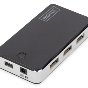 Digitus 7-Port USB 2.0 Hub Active/bk "DA-70222" (timbru verde 0.8 lei)
