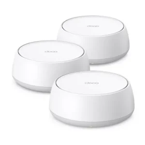 MESH TP-LINK wireless, Wi-Fi 7 BE3600 Tri-Band, pt int, 3600 Mbps, 2×2.5 Gbps WAN/LAN,2.4 GHz|5 GHz,antena int x 8, standard 802.11be "Deco BE25(3-pack)" (timbru verde 2 lei)
