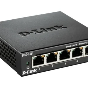 SWITCH D-LINK  5 porturi Gigabit. carcasa metalica, "DGS-105" (timbru verde 2 lei)