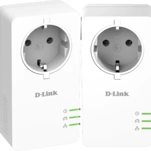 KIT ADAPTOR POWERLINE D-LINK tehnologie AV2, AV1000, pana la 1000Mbps, 1 port Gigabit, priza AC, 2 buc., "DHP-P601AV" (timbru verde 2 lei)
